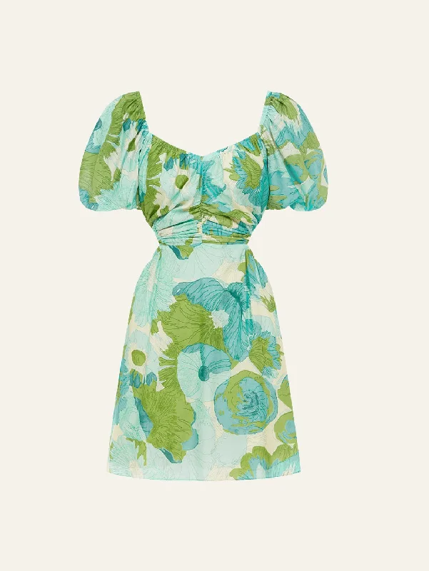 Forever Mini Dress Elegant Floral-Print Mini Dress