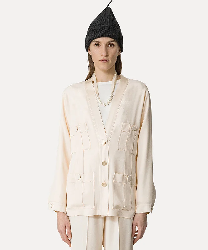 Jacket Envers Sati 12869_my Jacket Ivory Print Jacket Jacquard Jacket Embroidered Jacket
