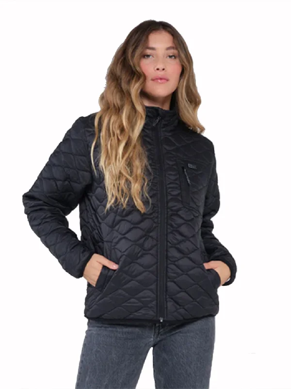 Gale Wind Black Puffer Jackets Nylon Jacket Polyester Jacket Spandex Jacket
