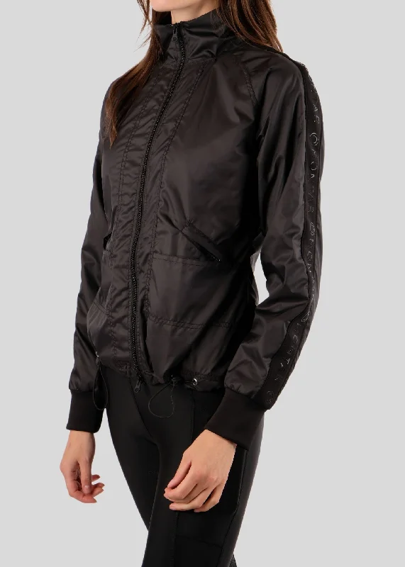 Joann Nylon Jacket - Black Wool Jacket Cashmere Jacket Tweed Jacket