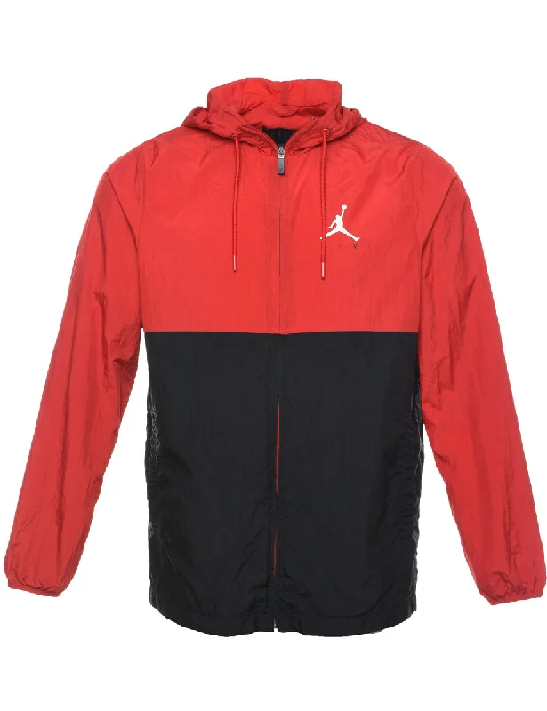 Jordan Two Tone Nylon Jacket - S Appliqued Jacket Beaded Jacket Sequined Jacket
