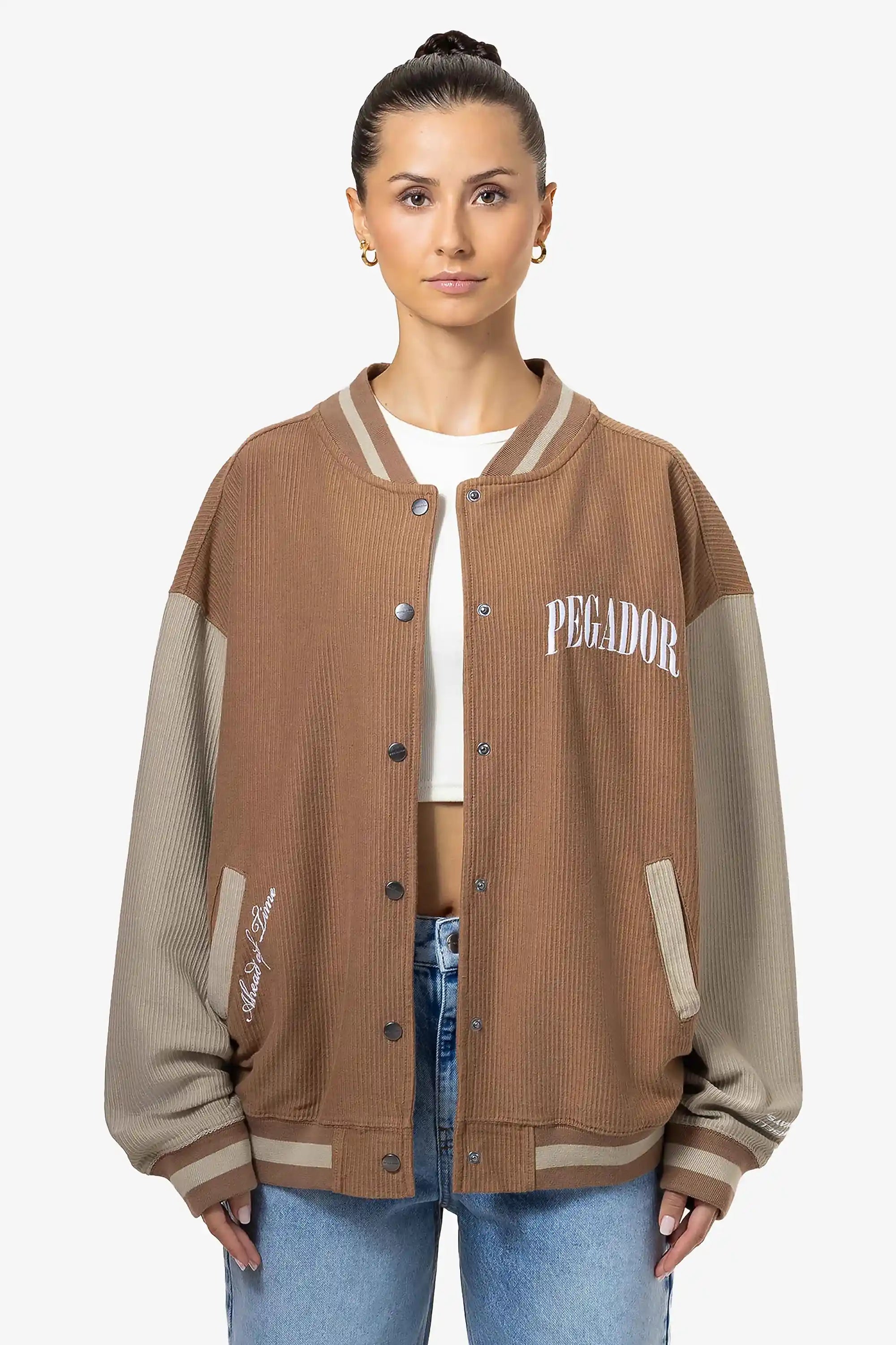 Kumla Oversized Varsity Jacket Washed Nougat Almond Trench Coat Raincoat Waterproof Jacket