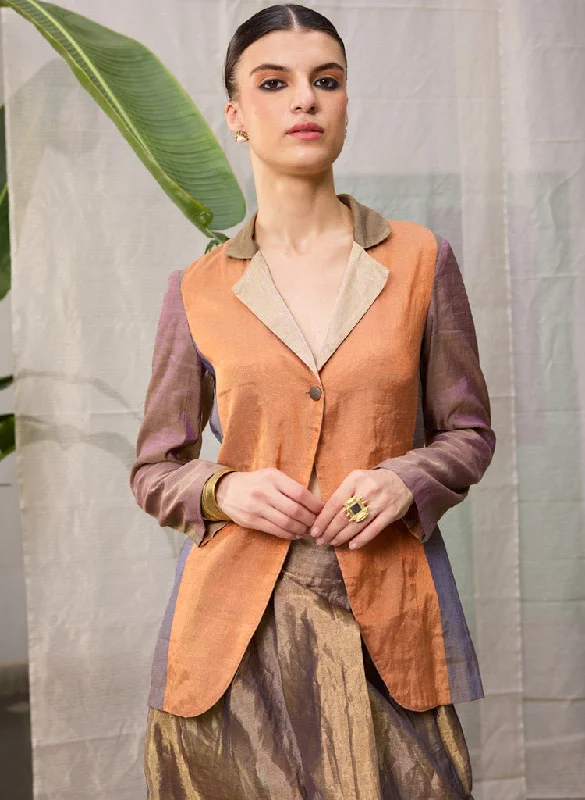 Mrunal Jacket Snapped Jacket Toggled Jacket Drawstring Jacket