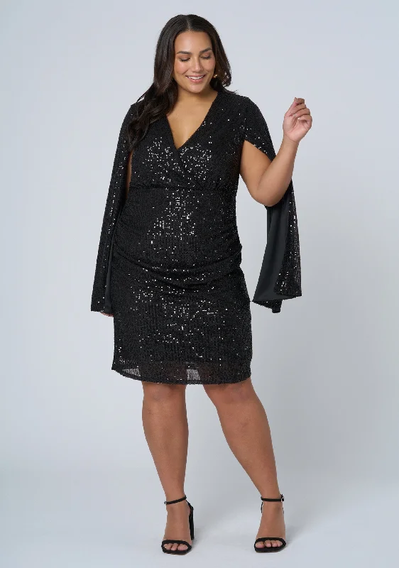 One Time Sequin Mini Dress Comfortable Smocked Mini Dress