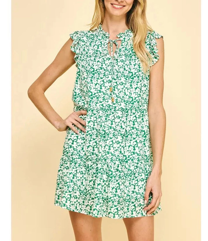 PINCH Tiered Mini Dress Cozy Long Sleeve Mini Dress