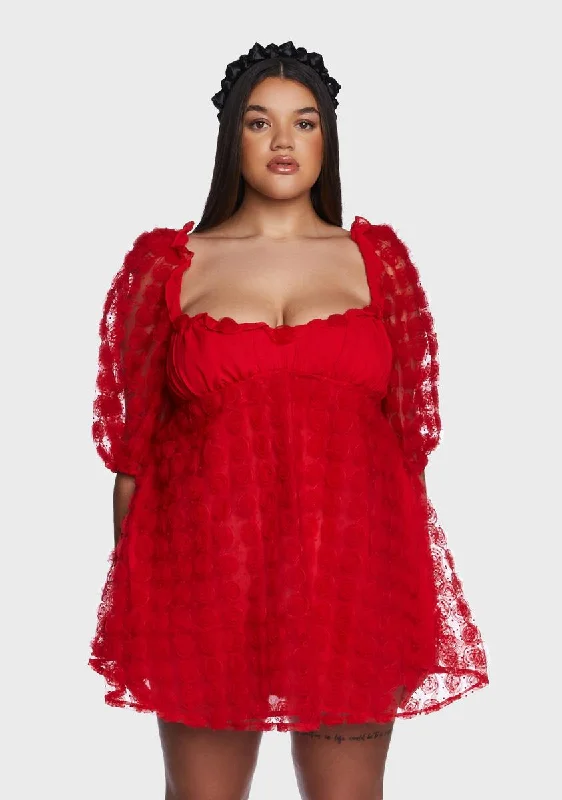Plus Hannah Mini Dress Cozy Jersey Mini Dress