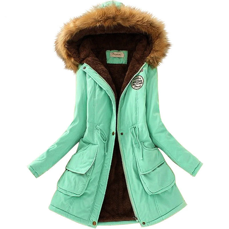 Fashion Autumn Warm Winter Fur Collar Coats Jackets for Women Women's Long Parka Plus Size Parka Hoodies Satin Fabric Silk Fabric Chiffon Fabric Fashion Autumn Warm Winter Fur Collar Coats Jackets for Women Women's Long Parka Plus Size Parka Hoodies Satin Fabric Silk Fabric Chiffon Fabric