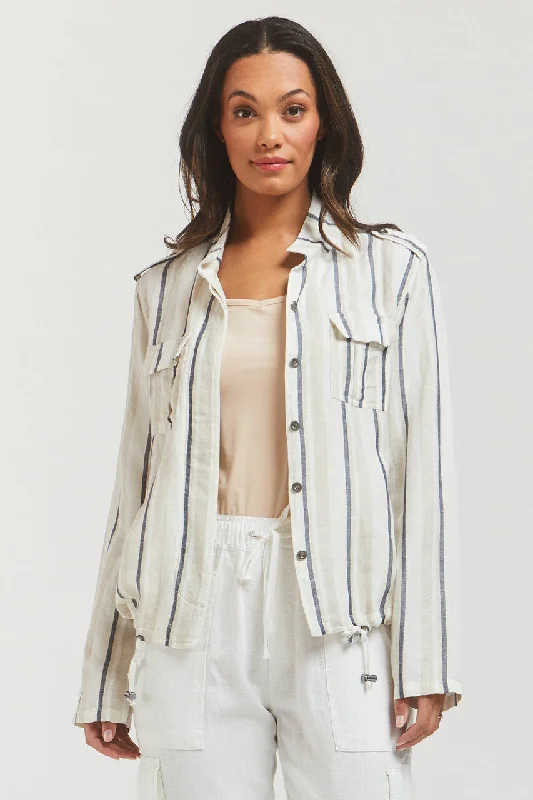 Risely Utility Jacket Tiered Jacket Buttoned Jacket Zippered Jacket