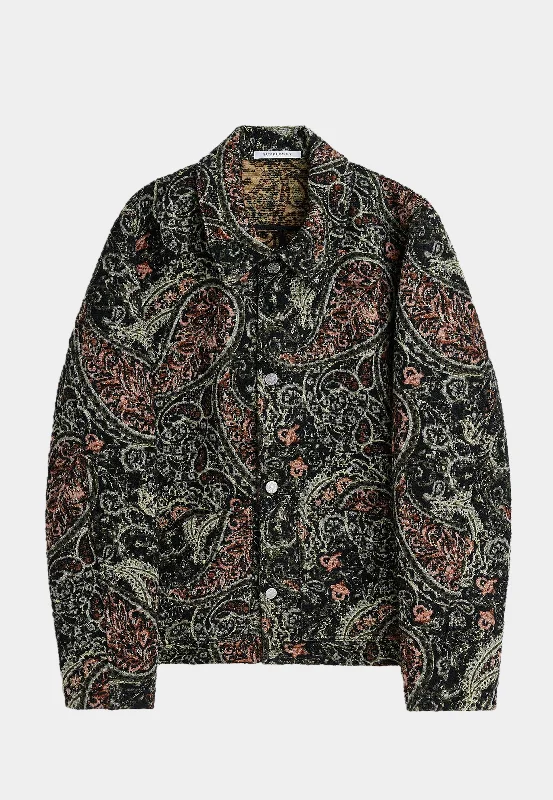 Sunflower Worker Jacket Black Multi Jersey Jacket Tulle Jacket Batik Jacket