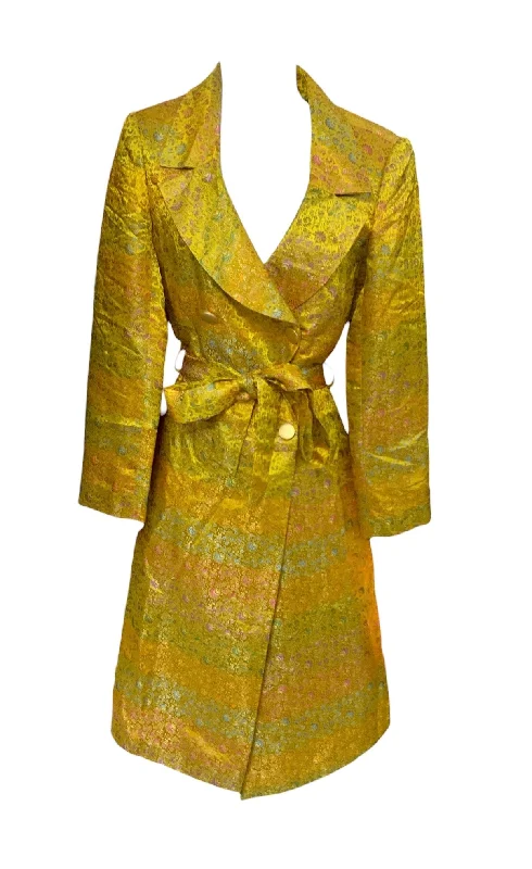 Tea by Michelle N Women’s Yellow Jacket 2 Wool Jacket Cashmere Jacket Tweed Jacket