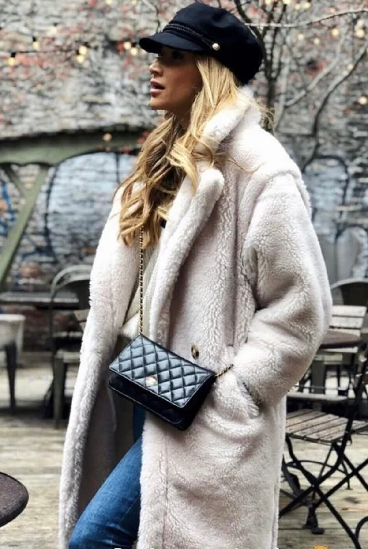 The Teddy Jacket in Beige Insulated Jacket Fitted Jacket Loose Jacket