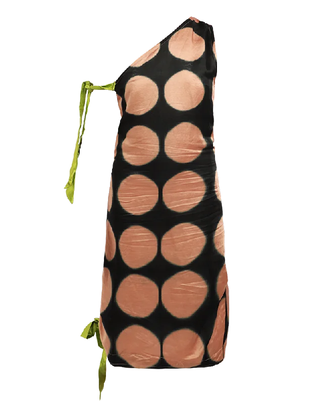 One Shoulder Mini Dress Chic Halter Mini Dress