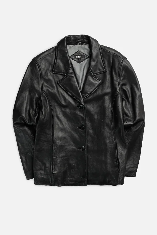 Vintage Leather Jacket - Women's L Corduroy Jacket Velvet Jacket Brocade Jacket