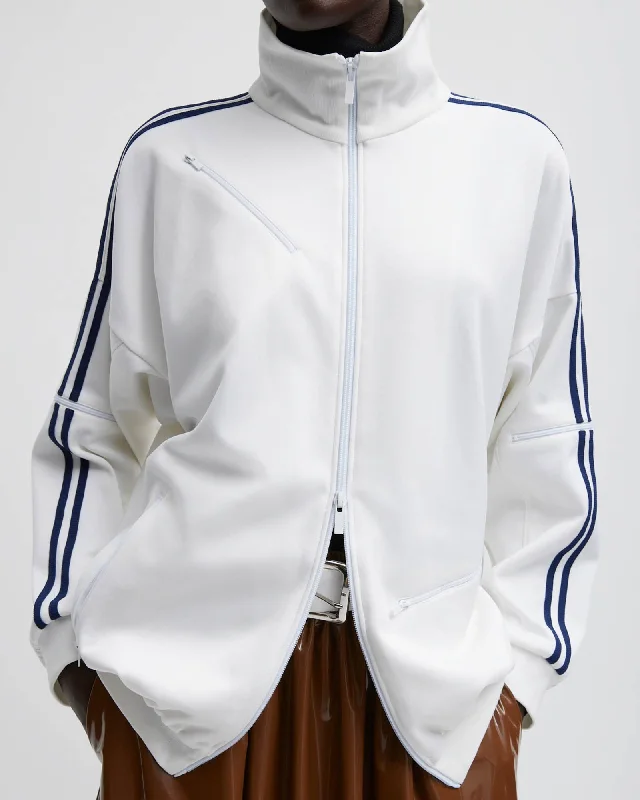 Knit Zipper Track Jacket Satin Fabric Silk Fabric Chiffon Fabric