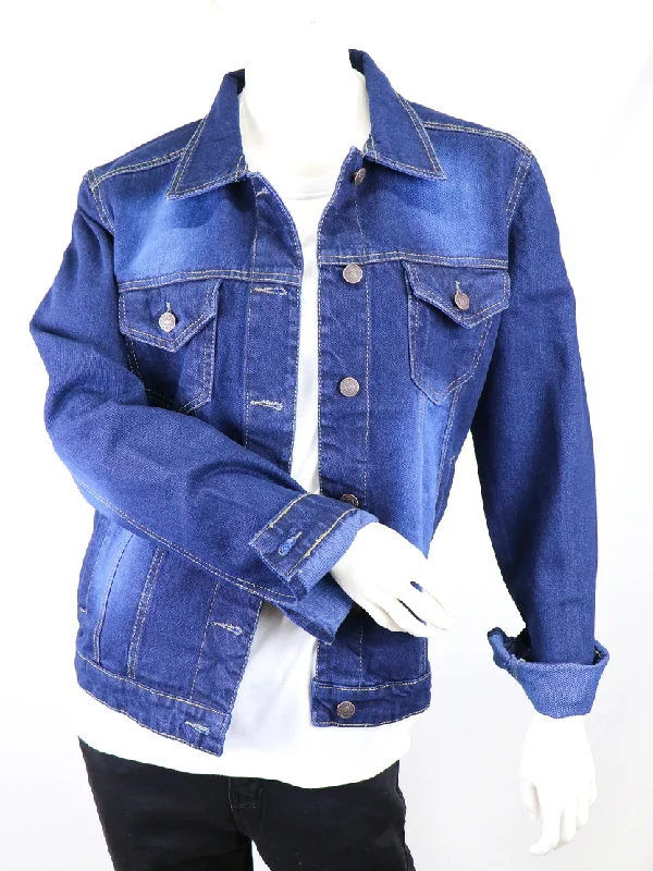 WJ02 Women Denim Jacket Dusk Nylon Fabric Polyester Fabric Spandex Fabric