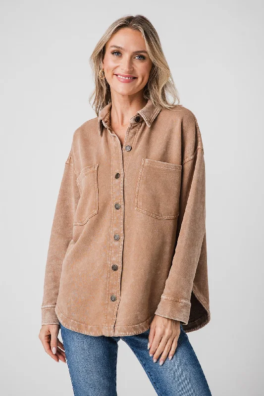 Z Supply All Day Knit Jacket Zippered Front Buttoned Front Snap Front