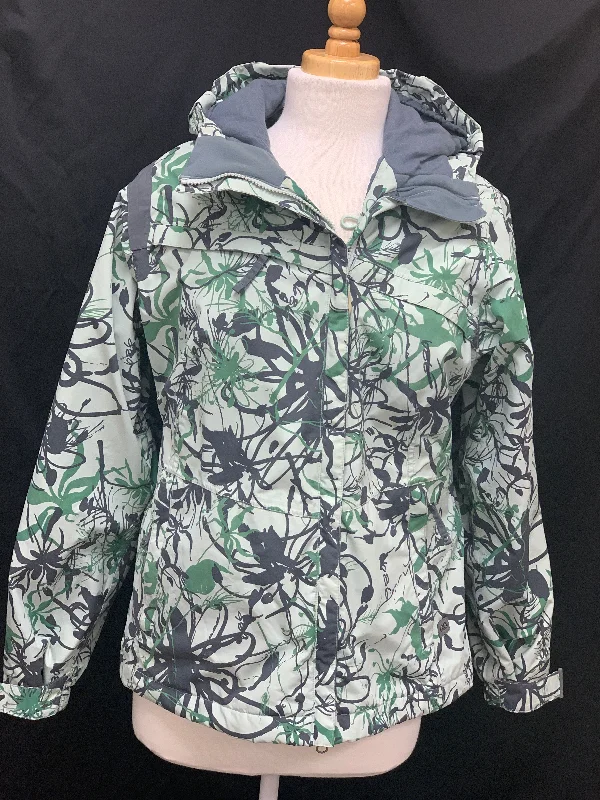 686 Snowboard Green Jacket Size Medium Satin Jacket Silk Jacket Chiffon Jacket