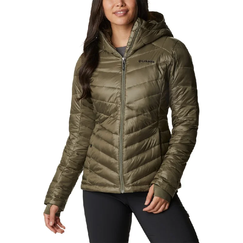 Columbia Joy Peak Hooded Jacket for Ladies - Stone Green - 2X Toggled Jacket Drawstring Jacket Belted Jacket