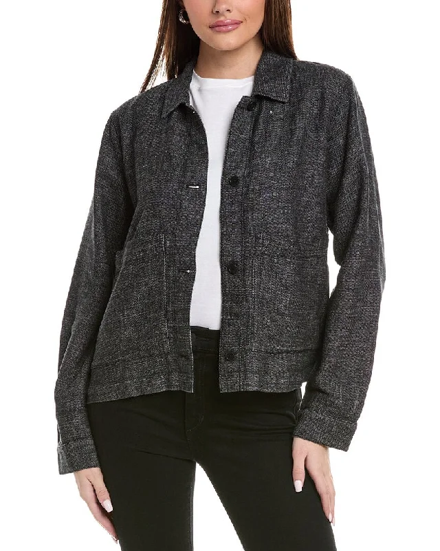 EILEEN FISHER Jacket Wool Fabric Cashmere Fabric Tweed Fabric