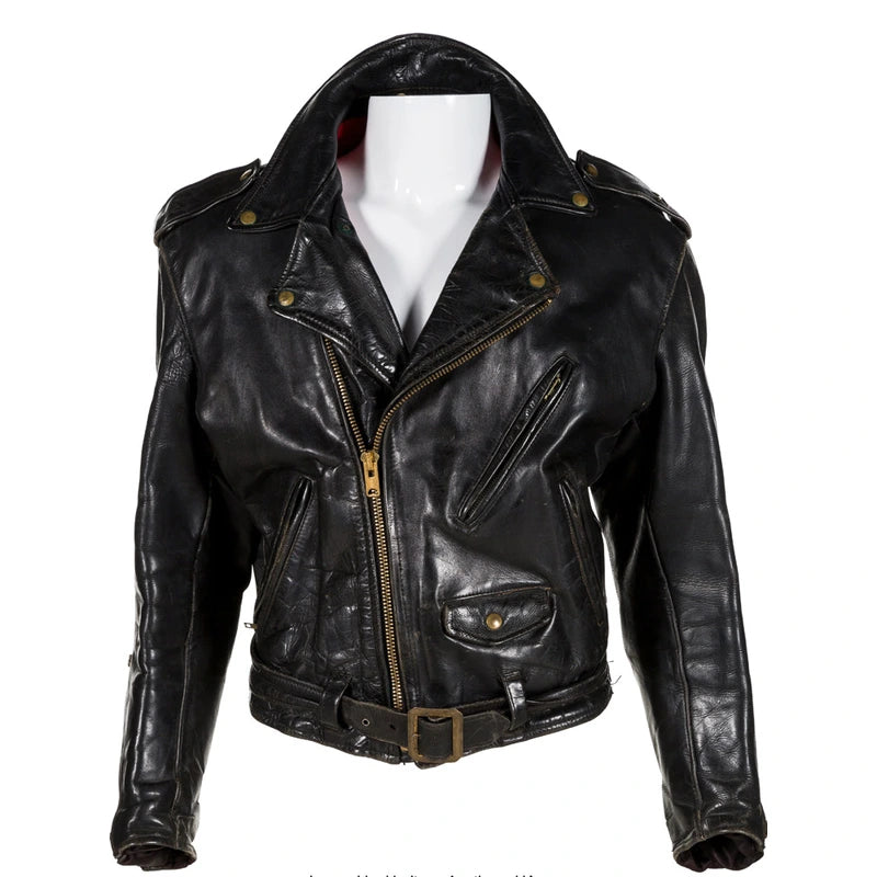 Unisex The Lords of Flatbush Sylvester Stallone Leather Jacket Faux Fur Jacket Real Fur Jacket Shearling Jacket