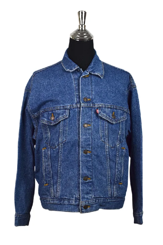 Floral Levis Strauss Brand Denim Jacket Ribbed Jacket Pleated Jacket Ruffled Jacket