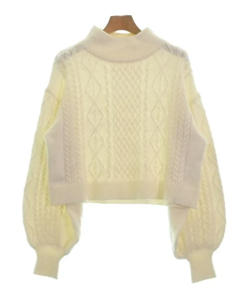 And Couture Sweaters Mesh Blend Leather Blend Suede Blend