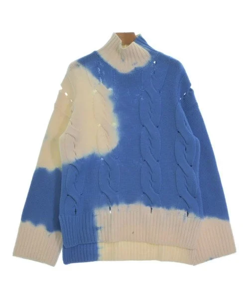 OFF-WHITE Sweaters Denim Fabric Leather Fabric Suede Fabric