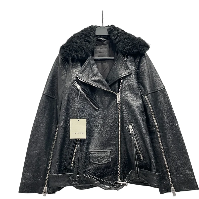 ALLSAINTS/Leather Jkt/S/Leather/BLK/Vendra Biker Jacket Quilted Jacket Puffer Jacket Insulated Jacket