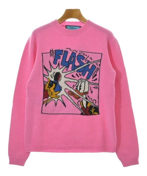 GUCCI Sweaters Mesh Blend Leather Blend Suede Blend