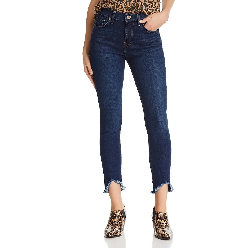7 For All Mankind Womens The Ankle Denim Mid Rise Skinny Jeans Comfortable Boyfriend Jeans 7 For All Mankind Womens The Ankle Denim Mid Rise Skinny Jeans Comfortable Boyfriend Jeans