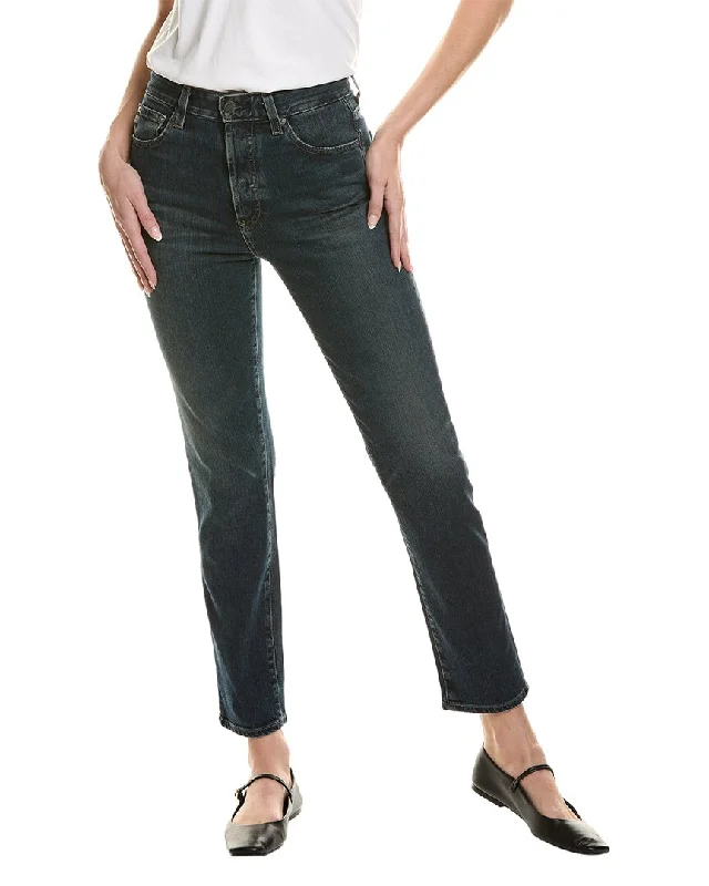 AG Jeans Alexxis High-Rise Vintage Fit Slim Leg Fashionable Straight Fit Denim