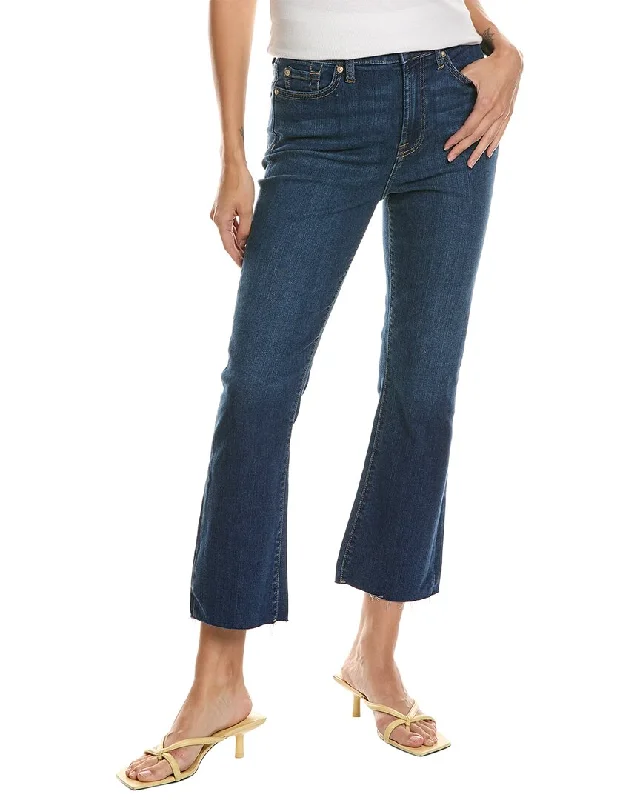 7 For All Mankind High-Waist Slim Kick Opal Slim Jean Trendy Vintage Denim Jeans