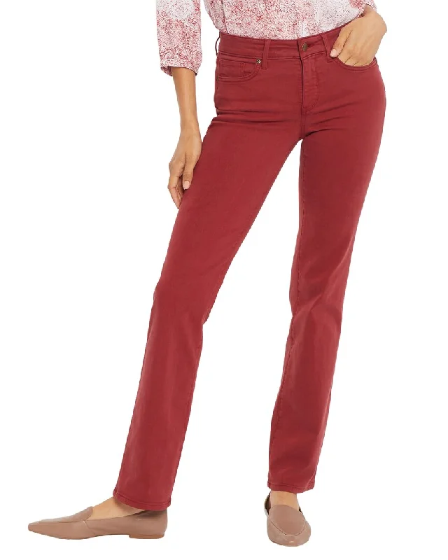 Nydj Petite Marilyn Boysenberry Reactive Straight Leg Jean Chic Double Waistband Jeans Nydj Petite Marilyn Boysenberry Reactive Straight Leg Jean Chic Double Waistband Jeans