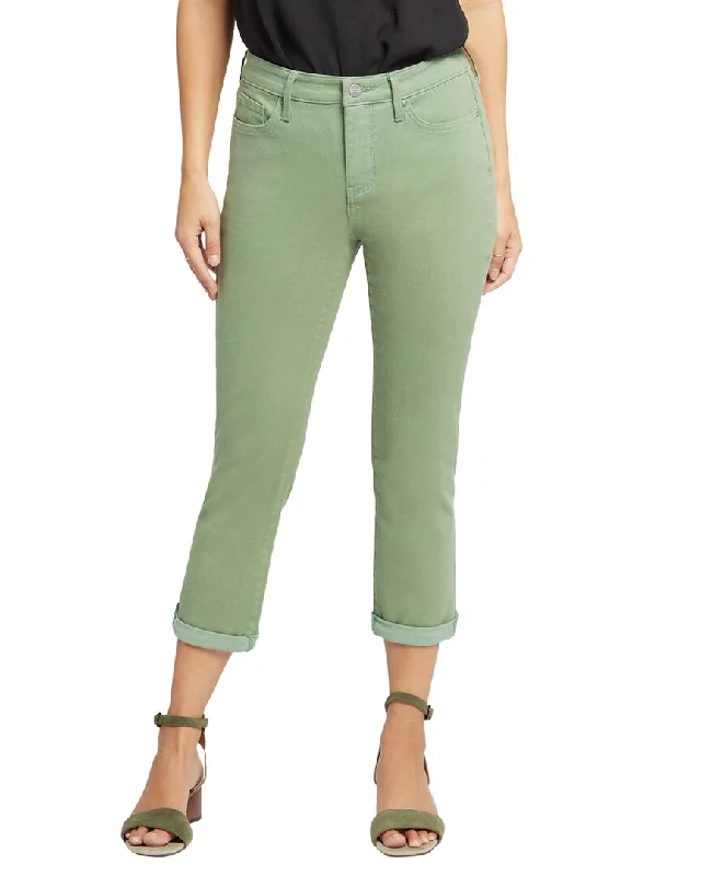 Nydj Chloe English Ivy Capri Jean Classic Black Denim Jeans