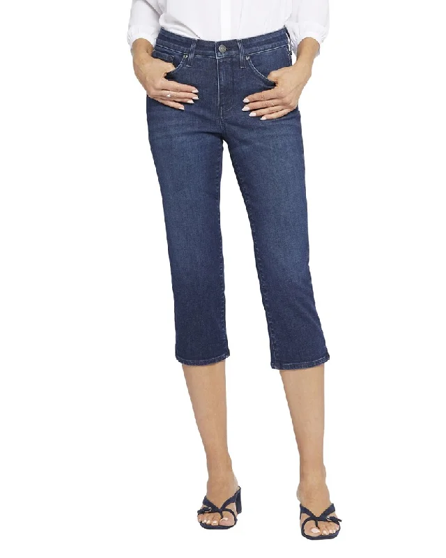 Nydj Crop Mesquite Relaxed Jean Chic Rolled Cuff Denim Jeans