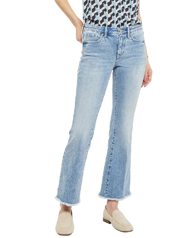 Nydj Ava Fray Hem Ankle Flare Jean Stylish Slim Fit Denim