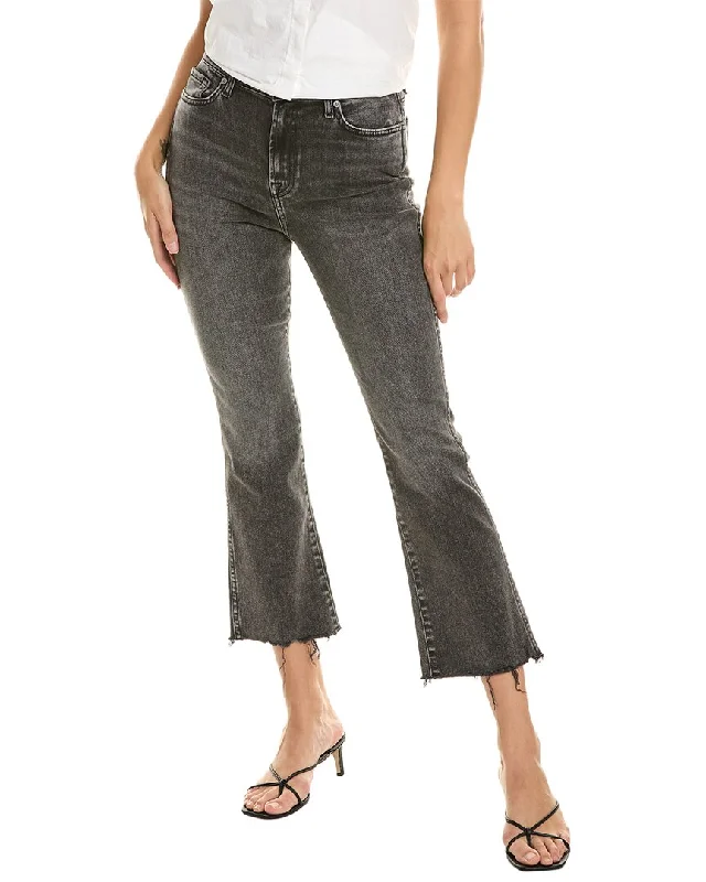 7 For All Mankind Silent Night High Waist Slim Kick Jean Fashionable Bootcut Jeans
