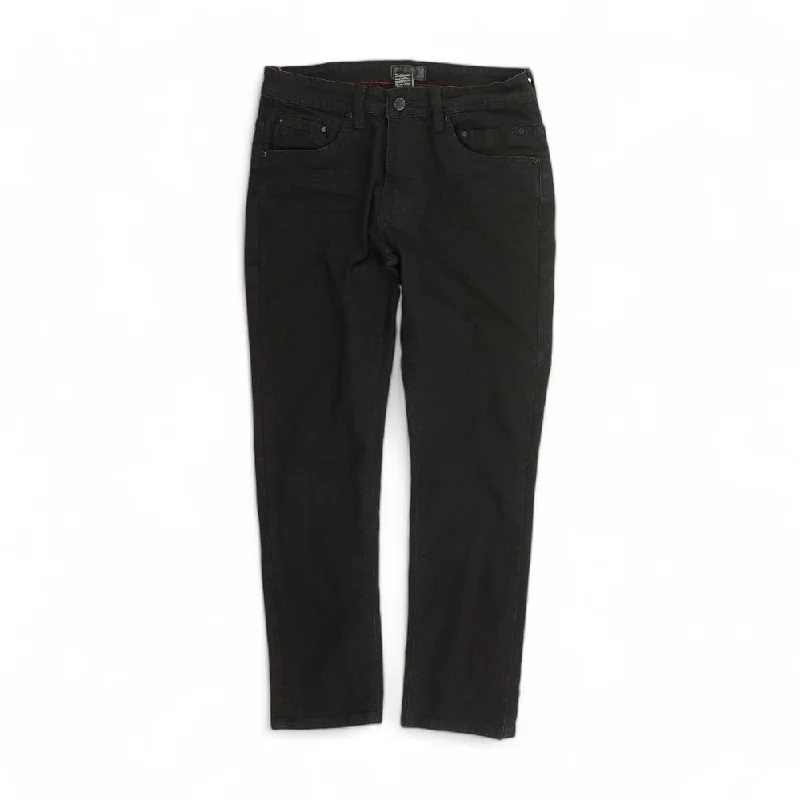 Black Solid Jeans Stylish High-Waist Skinny Denim
