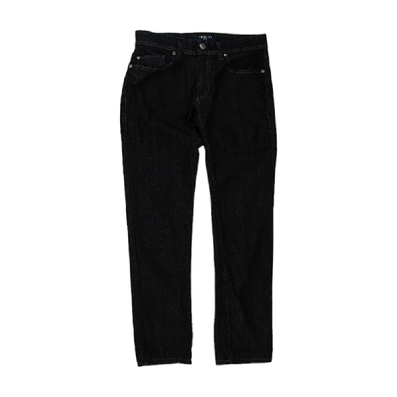 Blue Solid Low Rise Slim Leg Jeans Fashionable Straight Cut Jeans