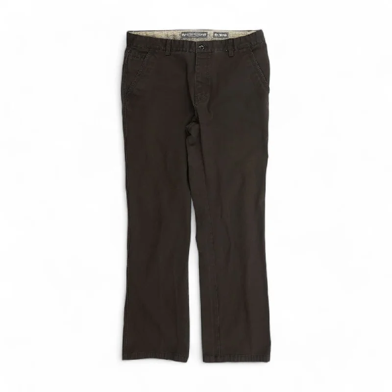 Brown Solid Jeans Trendy Flared Leg Jeans