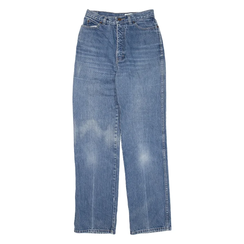 CALVIN KLEIN Jeans Blue Denim Relaxed Straight Womens W26 L32 Elegant Dark-Wash Bootcut Jeans