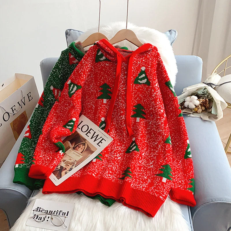 Christmas theme Hooded Sweater foreign style sweater 5157 Satin Fabric Silk Fabric Chiffon Fabric Christmas theme Hooded Sweater foreign style sweater 5157 Satin Fabric Silk Fabric Chiffon Fabric