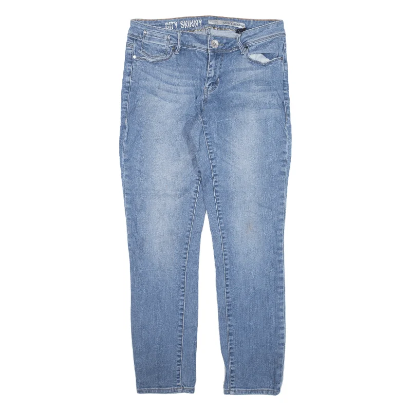 DKNY Jeans Blue Denim Slim Skinny Womens W29 L27 Casual Loose Fit Jeans
