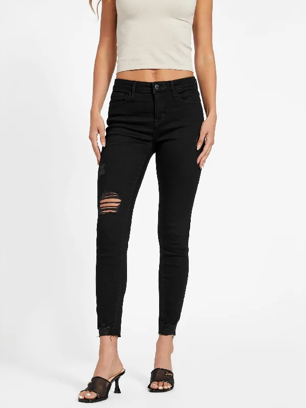 Eco Journey Mid-Rise Skinny Jeans Stylish Stone-Wash Denim Jeans