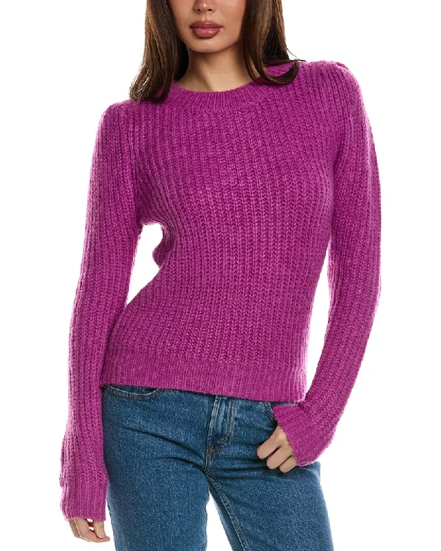 FATE Sweater Mesh Sweater Canvas Denim