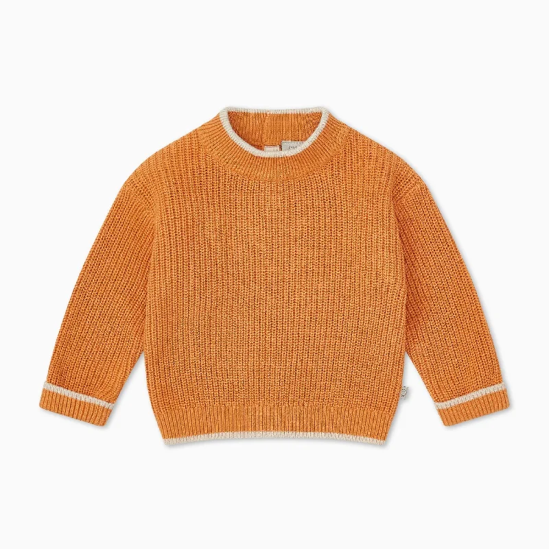 High Neck Chunky Knit Jumper - Mustard Nylon Fabric Polyester Fabric Spandex Fabric