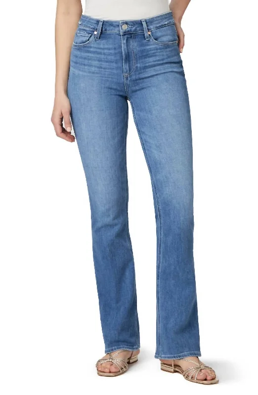 High Rise Laurel Canyon 32In Jean In Bellflower Distressed Chic Cropped Jeans
