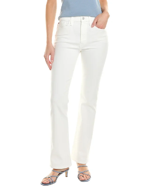 HUDSON Jeans Blair White High-Rise Bootcut Jean Chic Vintage-Inspired Denim Jeans