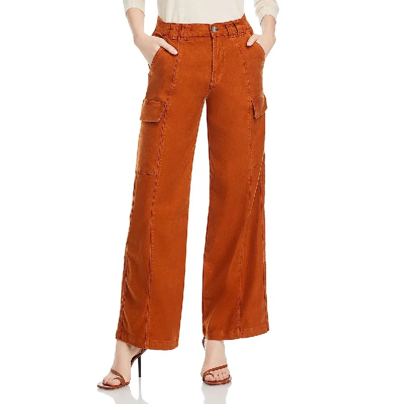 Hudson Womens Mid-Rise Utility Cargo Jeans Fashionable Slim Fit Jeans