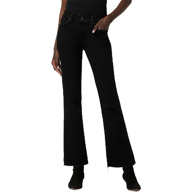Hudson Womens Nico Mid Rise Denim Bootcut Jeans Chic Faded Blue Jeans